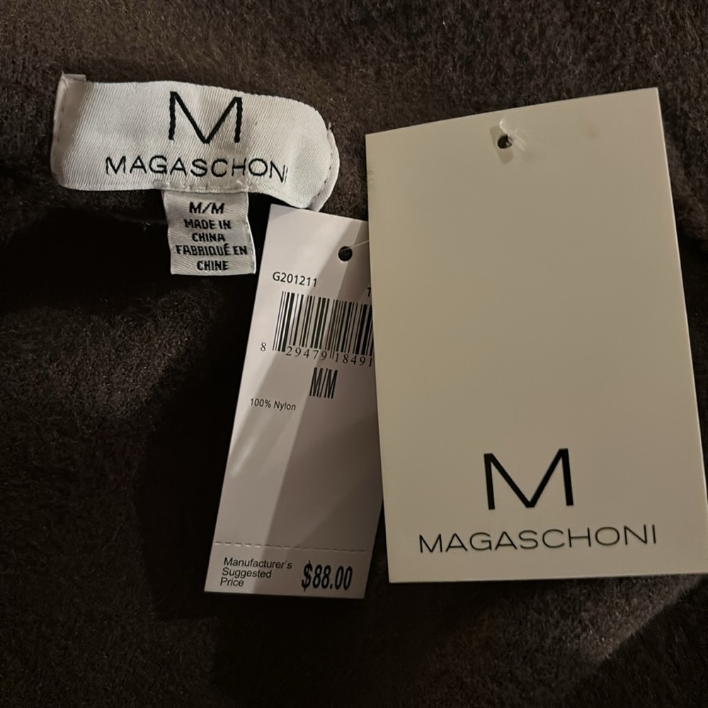 NWT | Women’s Magaschoni Textured Shirt Jacket Truffle - Picture 4 of 5